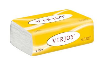 Virjoy Yellow Inter Fold 30 Packs/Case